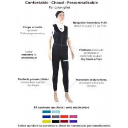 Combinaison humide | Pantalon gilet Atlantis | Femme