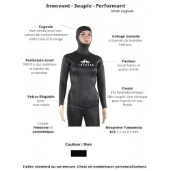 Combinaison Nage & Apnée | Veste SKY7 | Femme