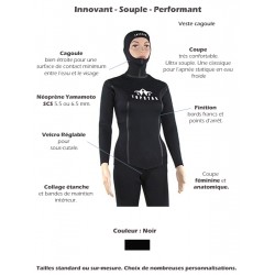 Combinaison Nage & Apnée | Veste Enya | Femme